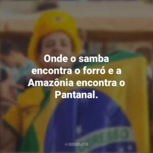 Onde o samba encontra o forró e a Amazônia encontra o Pantanal. Homenagem ao Brasil