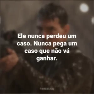 Ele nunca perdeu um caso. Nunca pega um caso que não vá ganhar. Jack Reacher: O Último Tiro (Filme)
