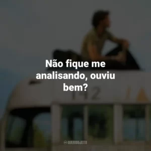 Não fique me analisando, ouviu bem? Na Natureza Selvagem (Filme)