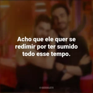 Acho que ele quer se redimir por ter sumido todo esse tempo. Smiley (Série)