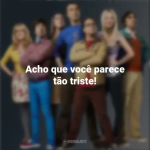 Acho que você parece tão triste! The Big Bang Theory (Série)