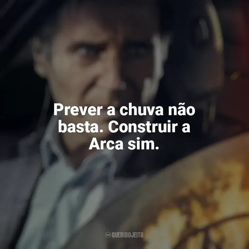 Frases do filme A Chamada: Prever a chuva não basta. Construir a Arca sim.
