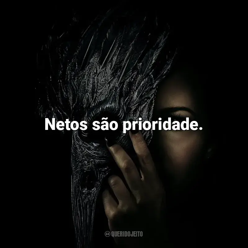 A Queda da Casa de Usher frases da série: Netos são prioridade.