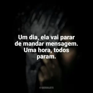 Um dia, ela vai parar de mandar mensagem. Uma hora, todos param. A Queda da Casa de Usher (Série)