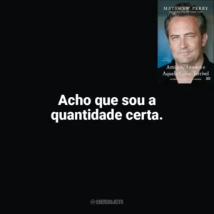 Acho que sou a quantidade certa. Amigos, Amores e Aquela Coisa Terrível (Livro)