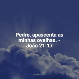 Pedro, apascenta as minhas ovelhas. – João 21:17 Frases Proféticas da Bíblia