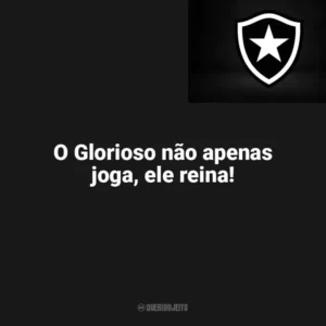 O Glorioso não apenas joga, ele reina! Botafogo