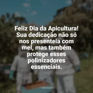 Feliz Dia da Apicultura! Sua dedicação não só nos presenteia com mel, mas também protege esses polinizadores essenciais. Dia da Apicultura