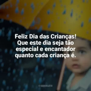 Feliz Dia das Crianças! Que este dia seja tão especial e encantador quanto cada criança é. Dia das Crianças