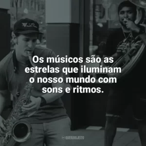 Os músicos são as estrelas que iluminam o nosso mundo com sons e ritmos. Dia do Músico