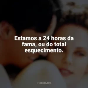 Estamos a 24 horas da fama, ou do total esquecimento. Doce Novembro (Filme)