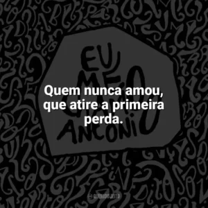 Quem nunca amou, que atire a primeira perda. Eu me chamo Antônio (Livro)