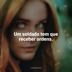 Um soldado tem que receber ordens. Fate: A Saga Winx (Série)