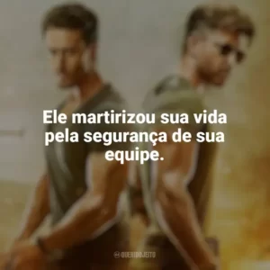 Ele martirizou sua vida pela segurança de sua equipe. Guerra (Filme)