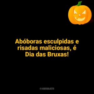 Abóboras esculpidas e risadas maliciosas, é Dia das Bruxas! Halloween