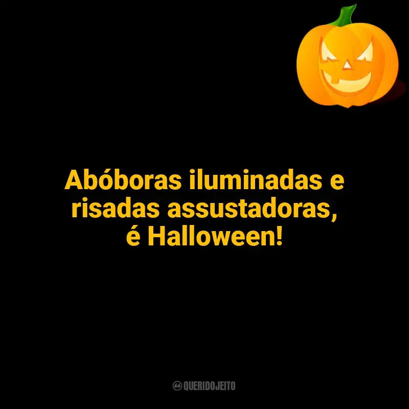 Frases marcantes de Halloween: Abóboras iluminadas e risadas assustadoras, é Halloween!