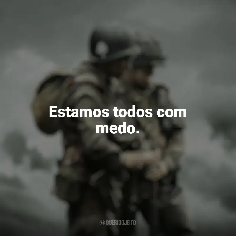 Série Irmãos de Guerra frases: Estamos todos com medo.