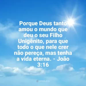 Porque Deus tanto amou o mundo que deu o seu Filho Unigênito, para que todo o que nele crer não pereça, mas tenha a vida eterna. – João 3:16 Misericórdia de Deus