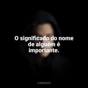 O significado do nome de alguém é importante. Mr. Robot (Série)