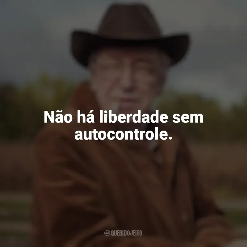 Frases de Olavo de Carvalho: Não há liberdade sem autocontrole.