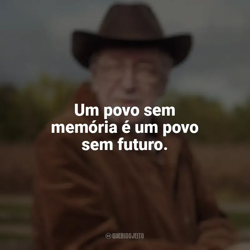 Melhores frases de Olavo de Carvalho: Um povo sem memória é um povo sem futuro.
