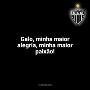 Galo, minha maior alegria, minha maior paixão! Atlético-MG