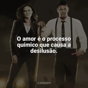 O amor é o processo químico que causa a desilusão. Bones (Série)
