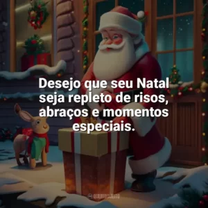 Desejo que seu Natal seja repleto de risos, abraços e momentos especiais. Caixinha de Natal
