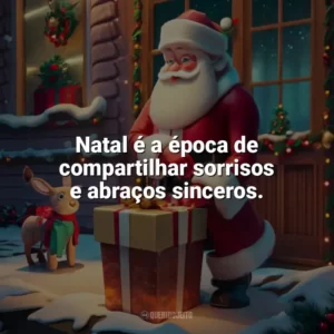 Natal é a época de compartilhar sorrisos e abraços sinceros. Caixinha de Natal