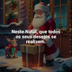 Neste Natal, que todos os seus desejos se realizem. Caixinha de Natal
