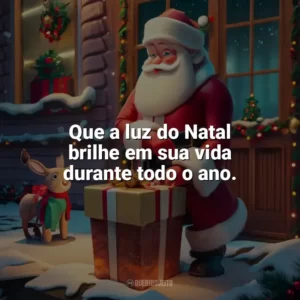 Que a luz do Natal brilhe em sua vida durante todo o ano. Caixinha de Natal