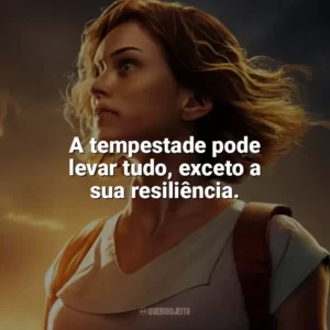 A tempestade pode levar tudo, exceto a sua resiliência. Depois da Tempestade