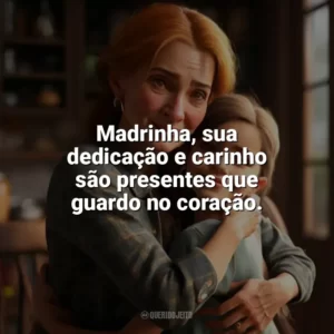 Madrinha, sua dedicação e carinho são presentes que guardo no coração. Dia da Madrinha
