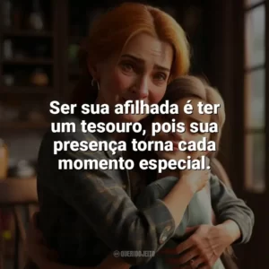 Ser sua afilhada é ter um tesouro, pois sua presença torna cada momento especial. Dia da Madrinha