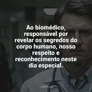 Ao biomédico, responsável por revelar os segredos do corpo humano, nosso respeito e reconhecimento neste dia especial. Dia do Biomédico
