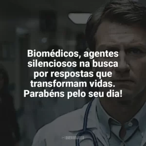 Biomédicos, agentes silenciosos na busca por respostas que transformam vidas. Parabéns pelo seu dia! Dia do Biomédico