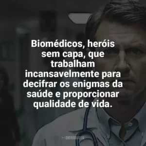 Biomédicos, heróis sem capa, que trabalham incansavelmente para decifrar os enigmas da saúde e proporcionar qualidade de vida. Dia do Biomédico