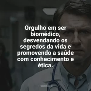 Orgulho em ser biomédico, desvendando os segredos da vida e promovendo a saúde com conhecimento e ética. Dia do Biomédico
