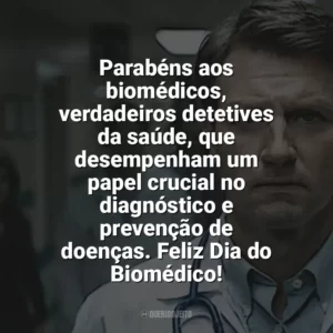 Parabéns aos biomédicos, verdadeiros detetives da saúde, que desempenham um papel crucial no diagnóstico e prevenção de doenças. Feliz Dia do Biomédico! Dia do Biomédico