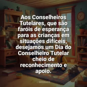 Aos Conselheiros Tutelares, que são faróis de esperança para as crianças em situações difíceis, desejamos um Dia do Conselheiro Tutelar cheio de reconhecimento e apoio. Dia do Conselheiro Tutelar