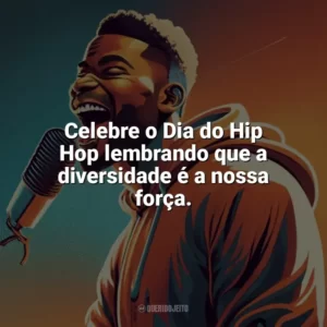 Celebre o Dia do Hip Hop lembrando que a diversidade é a nossa força. Dia do Hip Hop