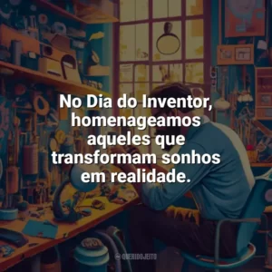 No Dia do Inventor, homenageamos aqueles que transformam sonhos em realidade. Dia do Inventor