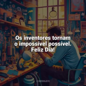 Os inventores tornam o impossível possível. Feliz Dia! Dia do Inventor