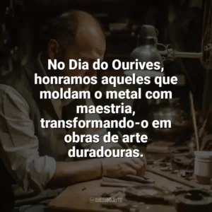 No Dia do Ourives, honramos aqueles que moldam o metal com maestria, transformando-o em obras de arte duradouras. Dia do Ourives