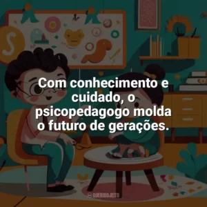 Com conhecimento e cuidado, o psicopedagogo molda o futuro de gerações. Dia do Psicopedagogo