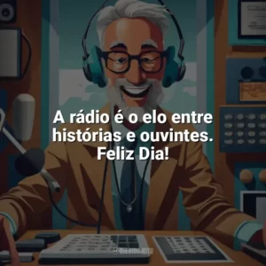 A rádio é o elo entre histórias e ouvintes. Feliz Dia! Dia do Radialista
