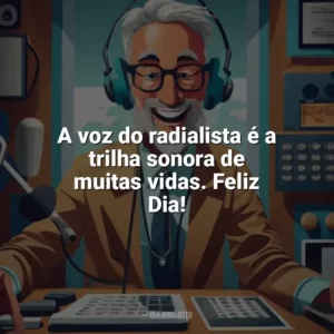 A voz do radialista é a trilha sonora de muitas vidas. Feliz Dia! Dia do Radialista