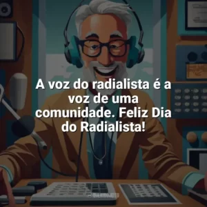 A voz do radialista é a voz de uma comunidade. Feliz Dia do Radialista! Dia do Radialista