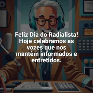 Feliz Dia do Radialista! Hoje celebramos as vozes que nos mantêm informados e entretidos. Dia do Radialista