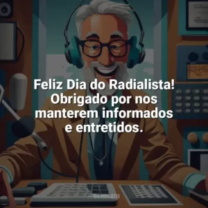 Feliz Dia do Radialista! Obrigado por nos manterem informados e entretidos. Dia do Radialista